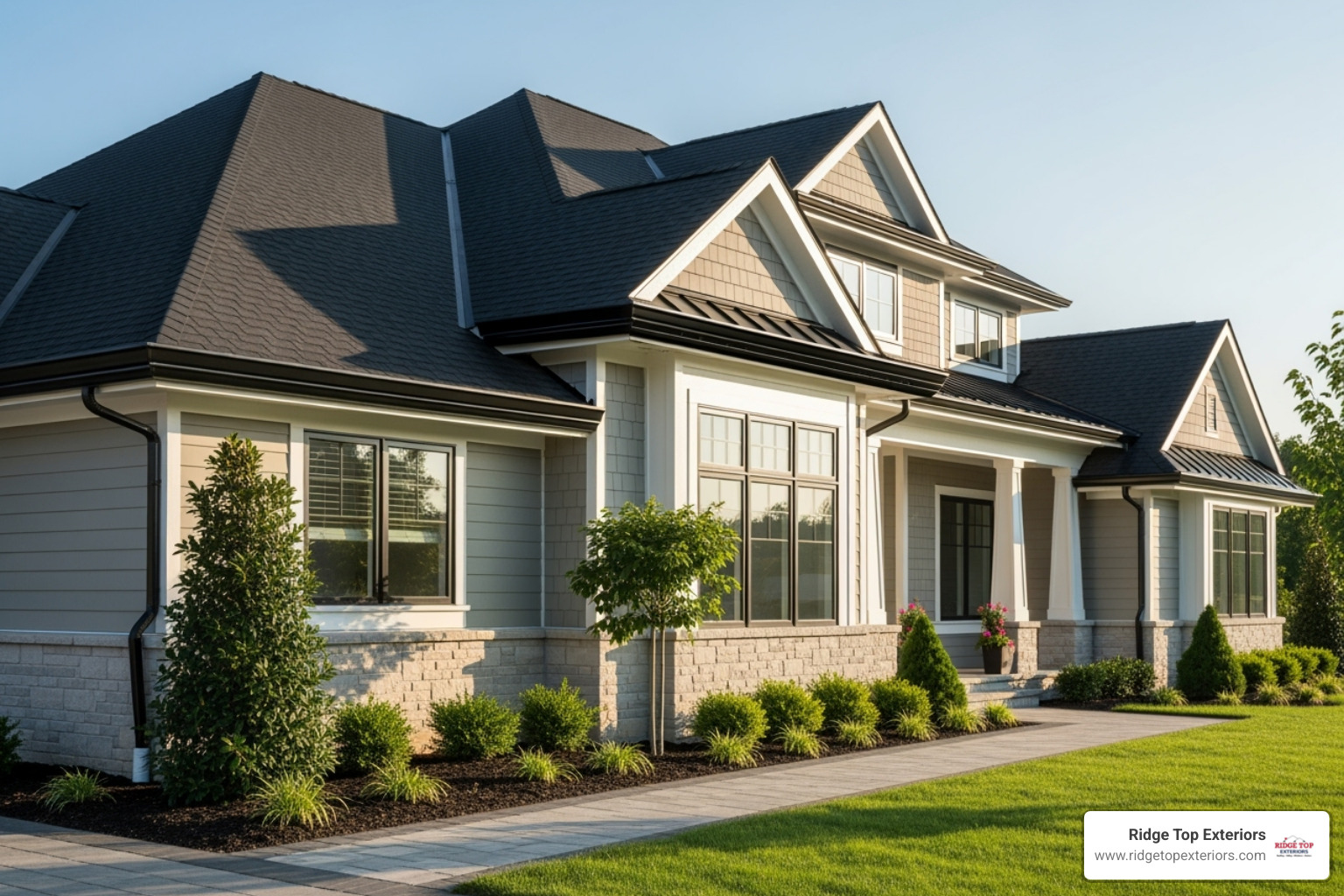 of a high-quality gutter guard system installed on a home - gutter cleaning madison of a high-quality gutter guard system installed on a home - gutter cleaning madison