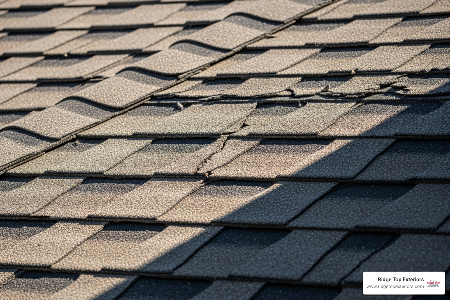 curled and cracked shingles on a roof - cost to reshingle a house