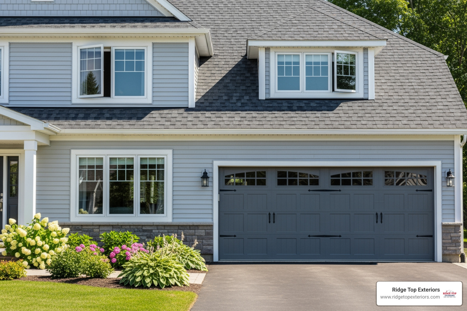 Examples of covered upgrades like a new GAF asphalt shingle roof, impact vinyl windows, and a reinforced garage door - My Safe Florida Home Grant Examples of covered upgrades like a new GAF asphalt shingle roof, impact vinyl windows, and a reinforced garage door - My Safe Florida Home Grant