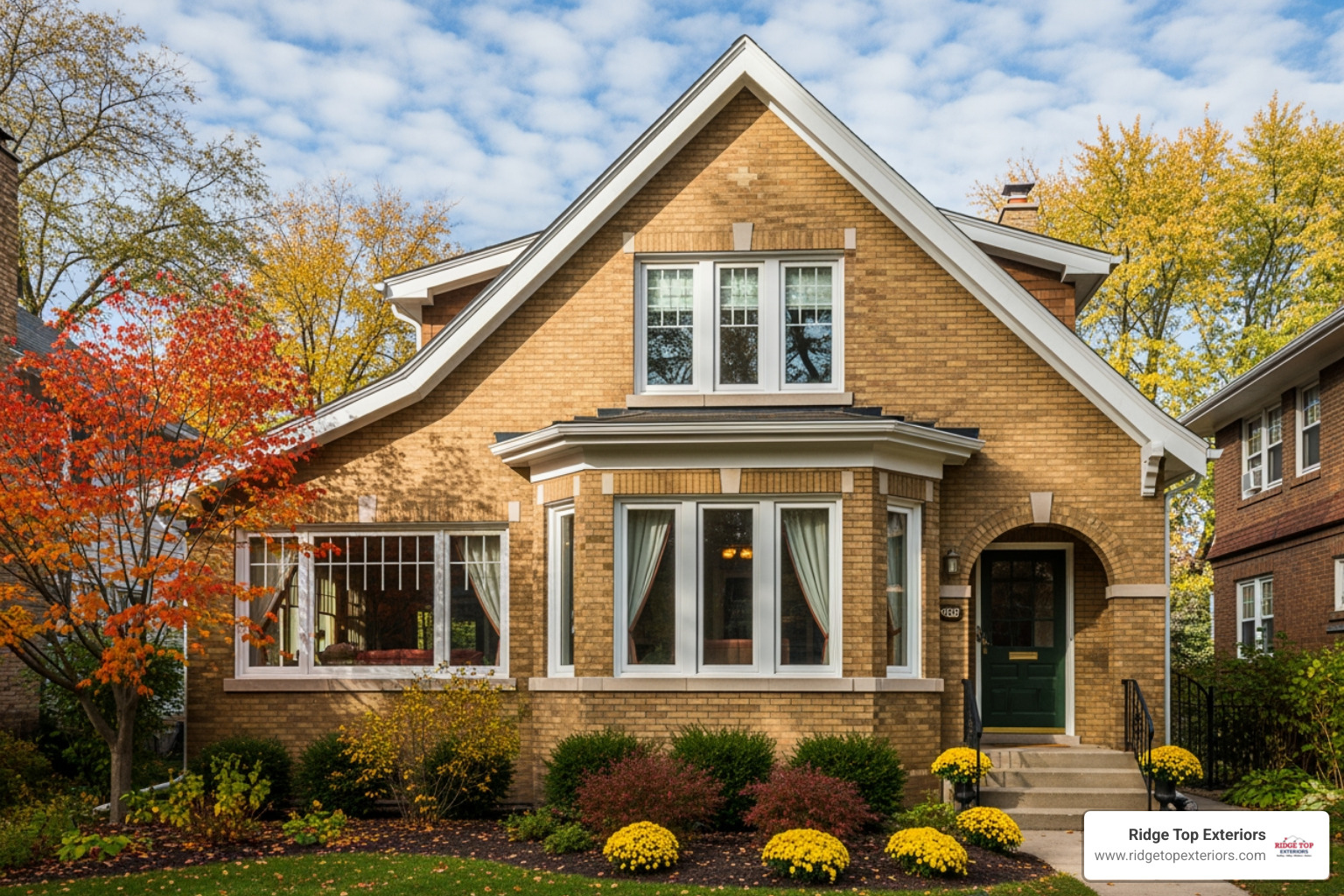 various window styles like bay, casement, and double-hung on a classic Milwaukee bungalow - replacement windows milwaukee