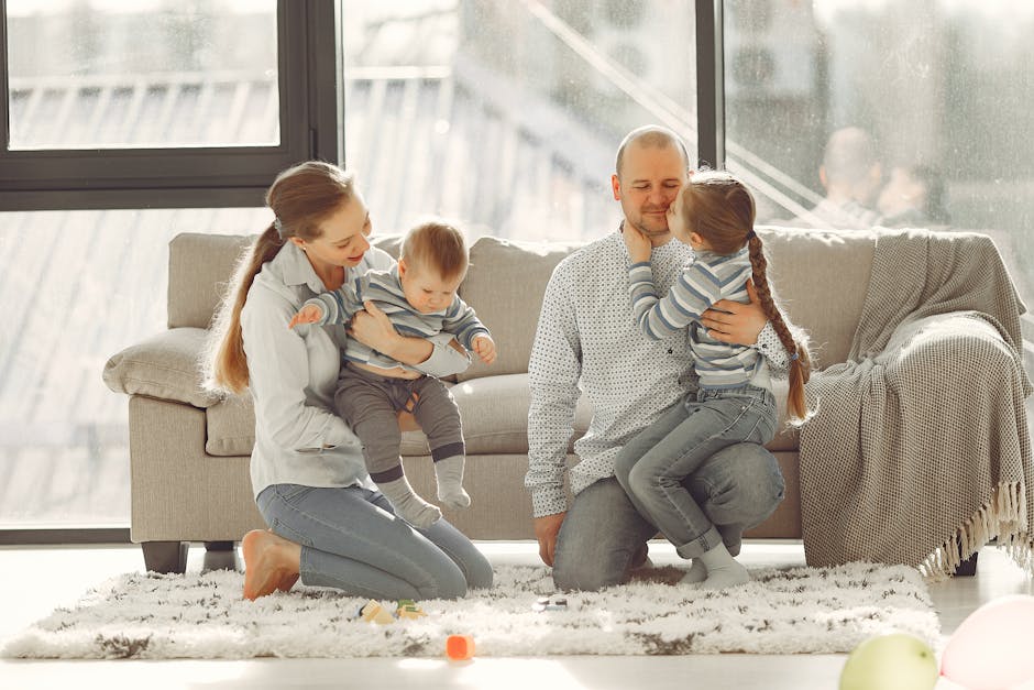 Family enjoying a quiet, cool interior during a sunny Florida day - hurricane windows Pinellas